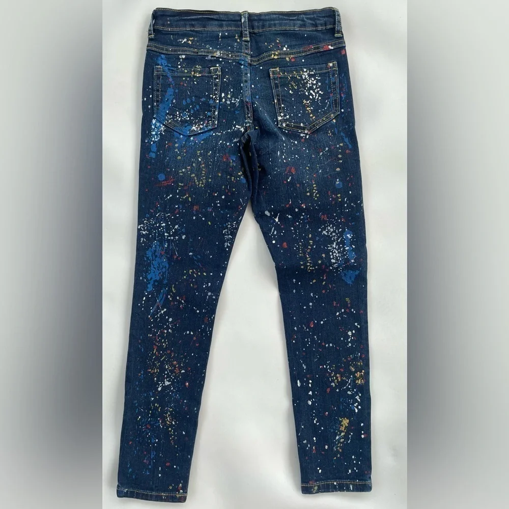 Gymboree Girls FUN Paint-splattered Skinny Jeans Various sizes New with Tags NWT - Picture 2 of 9